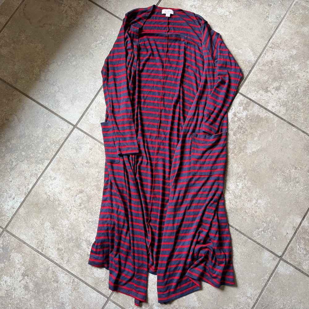 Lularoe Sarah Red and Blue